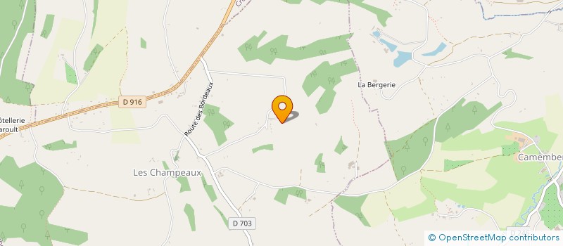 localisation de l'entreprise MADAME ESTHER BAZIRE à LES CHAMPEAUX
