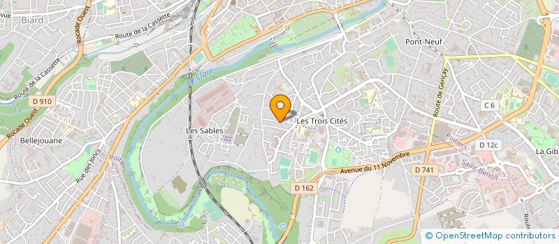 localisation de l'entreprise MADAME ESTHER BENA  POITIERS