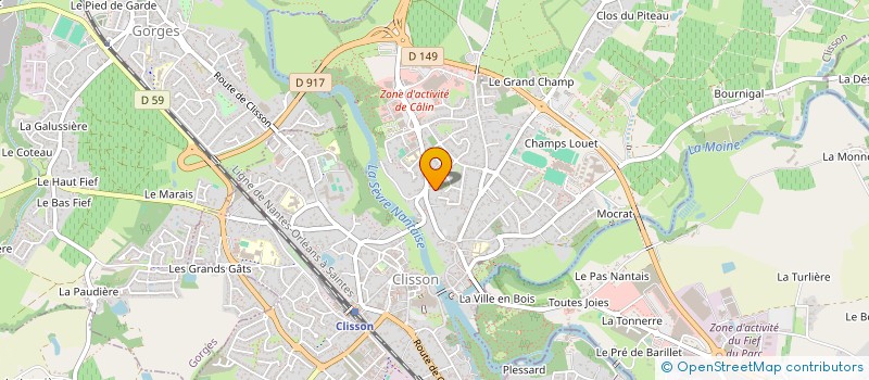 localisation de l'entreprise MADAME ESTHER BOUANCHAUD  CLISSON