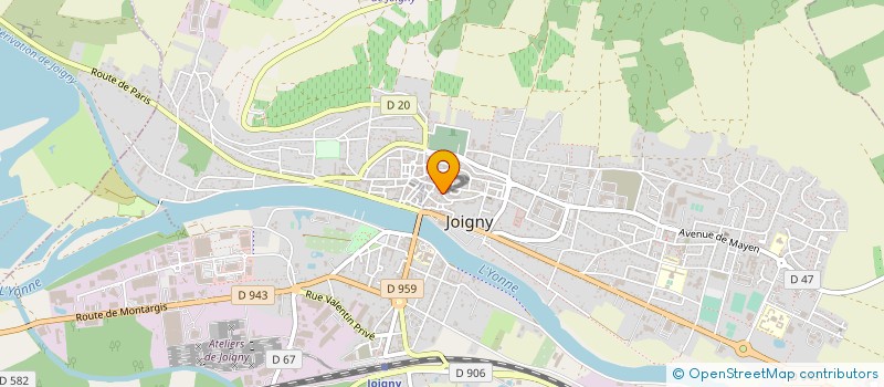 localisation de l'entreprise MADAME ESTHER BROWN à JOIGNY