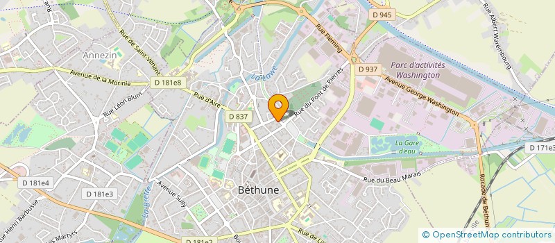 localisation de l'entreprise MADAME ESTHER BRUYERE à BETHUNE