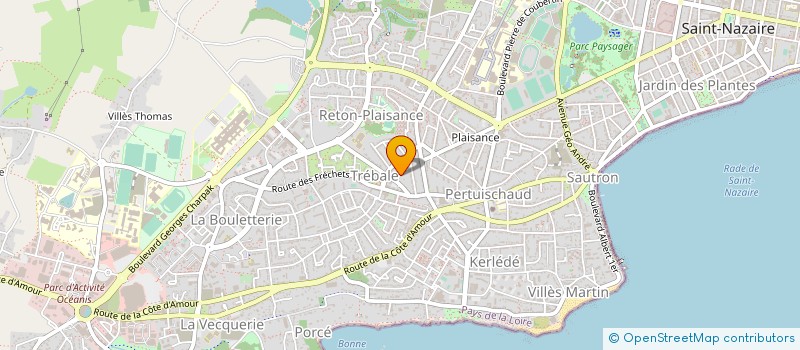 localisation de l'entreprise MADAME ESTHER BURELLIER  SAINT-NAZAIRE