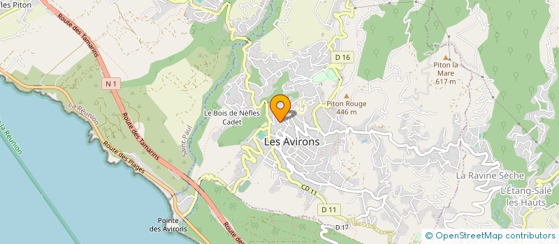 localisation de l'entreprise MADAME ESTHER CADET  LES AVIRONS