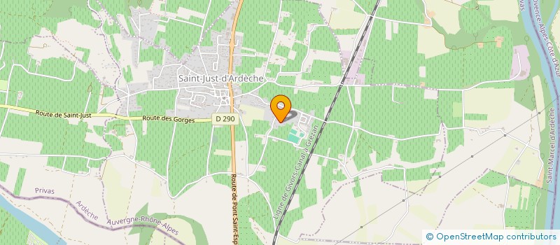 localisation de l'entreprise MADAME ESTHER CHAMPELOVIER  SAINT-JUST-D'ARDECHE
