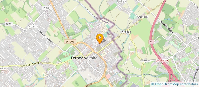 localisation de l'entreprise MADAME ESTHER DALET à FERNEY-VOLTAIRE