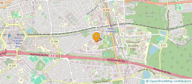 localisation de l'entreprise MADAME ESTHER DELORME  NOISY-LE-GRAND