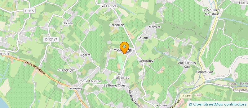 localisation de l'entreprise MADAME ESTHER DEN OUDEN  TABANAC