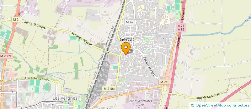 localisation de l'entreprise MADAME ESTHER DUTHEIL  GERZAT