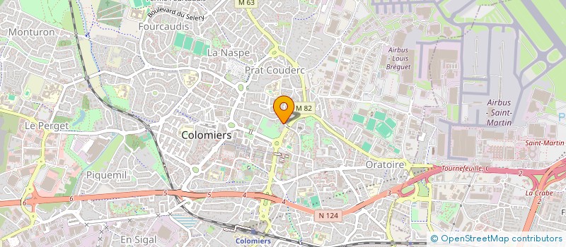 localisation de l'entreprise MADAME ESTHER GALLET à COLOMIERS