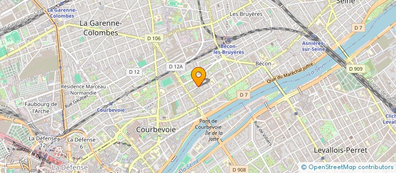 localisation de l'entreprise MADAME ESTHER HAGUENAUER à COURBEVOIE