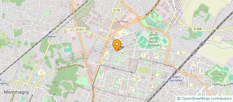 localisation de l'entreprise MADAME ESTHER KELFA  SARCELLES