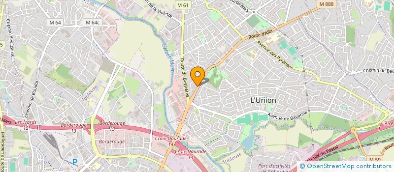 localisation de l'entreprise MADAME ESTHER LAVEDRINE  SAINT-ORENS-DE-GAMEVILLE