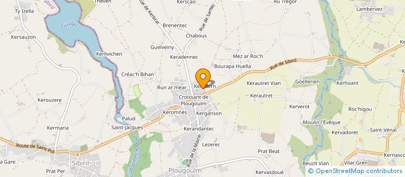 localisation de l'entreprise MADAME ESTHER LE MEUR  PLOUGOULM