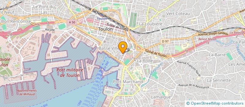 localisation de l'entreprise MADAME ESTHER LOUSBERG  TOULON