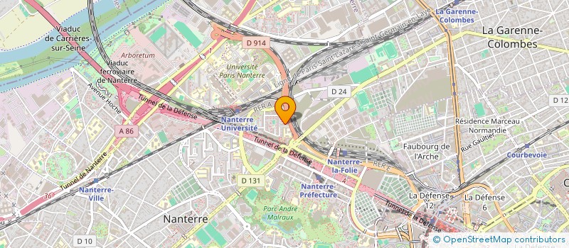 localisation de l'entreprise MADAME ESTHER LUPULU à NANTERRE
