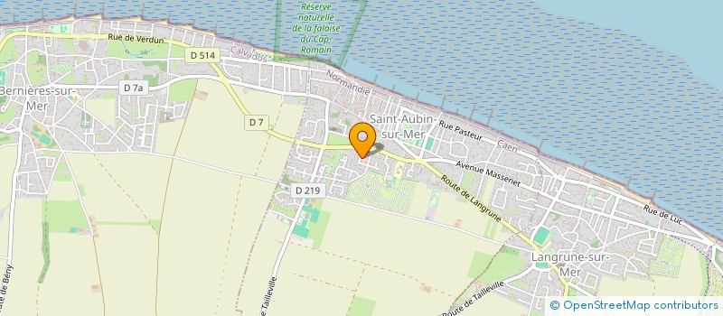 localisation de l'entreprise MADAME ESTHER MENAGER  SAINT-AUBIN-SUR-MER