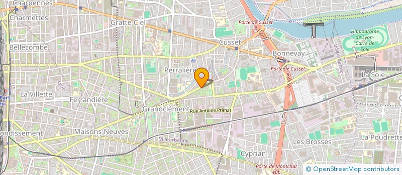 localisation de l'entreprise MADAME ESTHER PELISSOU  VILLEURBANNE