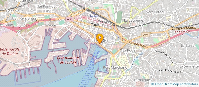 localisation de l'entreprise MADAME ESTHER RAFFELLINI  TOULON