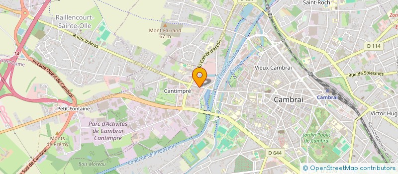 localisation de l'entreprise MADAME ESTHER ROUSSEL à CAMBRAI