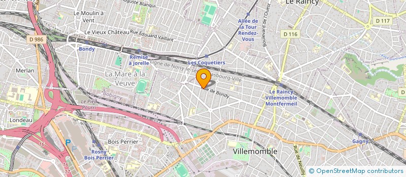 localisation de l'entreprise MADAME ESTHER SIMONINI  VILLEMOMBLE