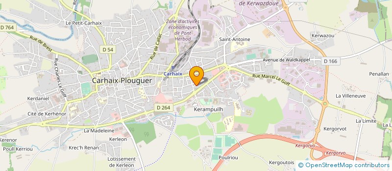 localisation de l'entreprise MADAME ESTHER TRANCHARD à CARHAIX-PLOUGUER