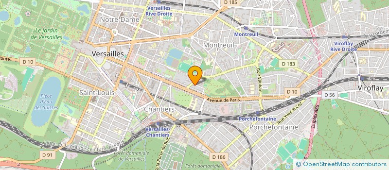 localisation de l'entreprise MADAME ESTHERE YOLANDE AKOA BEYALA à VERSAILLES