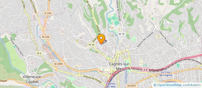 localisation de l'entreprise MADAME ESTY GROSSMAN à CAGNES-SUR-MER