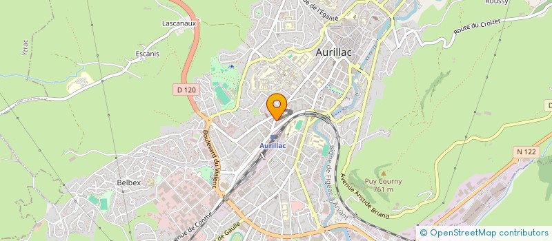 localisation de l'entreprise MADAME ET MONSIEUR SOULIER à AURILLAC