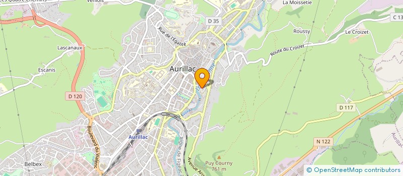 localisation de l'entreprise MADAME ETELVINA DALMEDA à AURILLAC