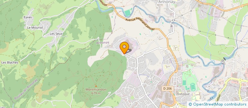 localisation de l'entreprise MADAME ETERI KOURTAKI  ANNONAY