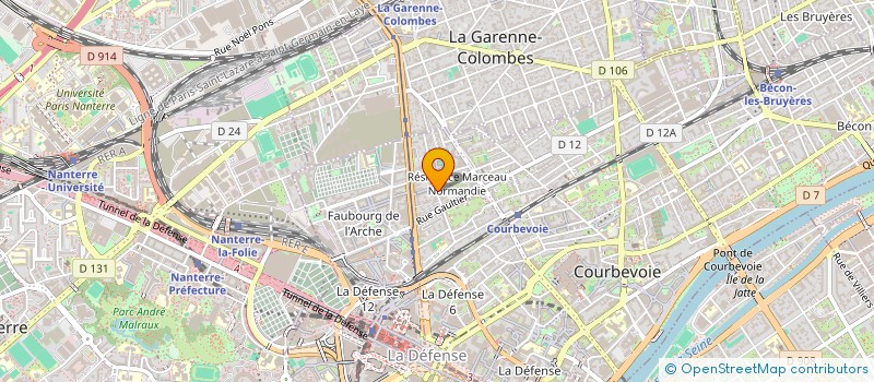 localisation de l'entreprise MADAME ETIEMANA IDARESIT à COURBEVOIE