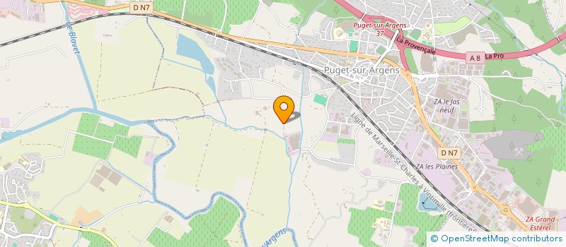 localisation de l'entreprise MADAME ETIENNE PAOLETTI  PUGET-SUR-ARGENS