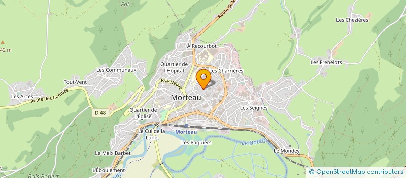 localisation de l'entreprise MADAME ETIENNETTE BOURNEL-BOSSON à MORTEAU