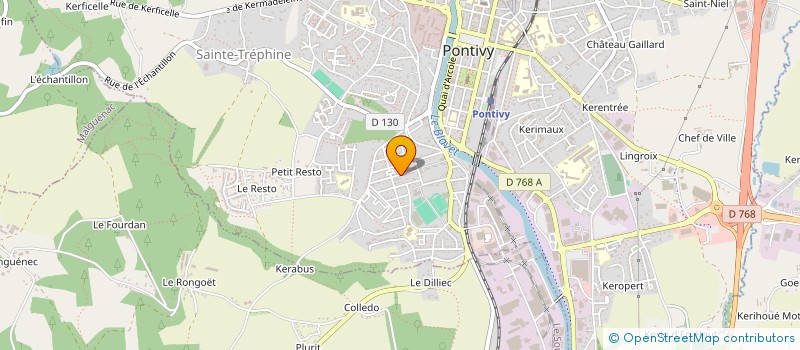 localisation de l'entreprise MADAME ETIENNETTE DUCHEMIN à PONTIVY