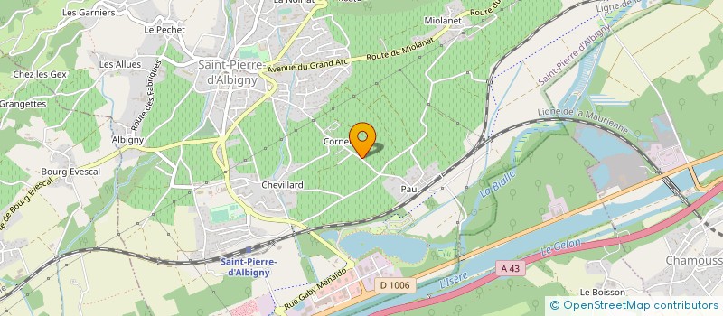 localisation de l'entreprise MADAME ETOILE BUEVOZ  SAINT-PIERRE-D'ALBIGNY