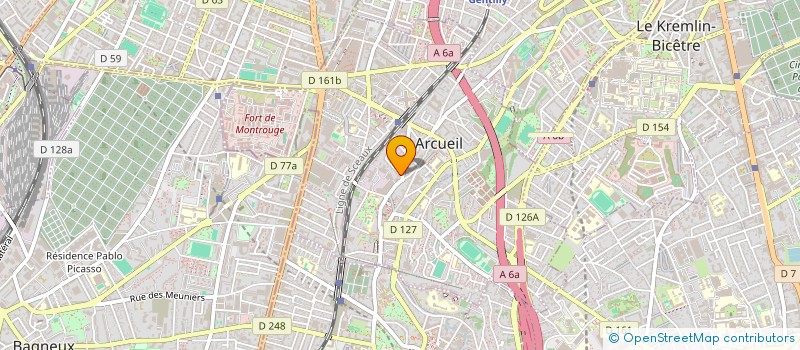 localisation de l'entreprise MADAME ETSUKO MORITA à ARCUEIL