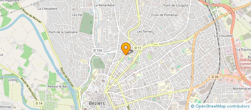 localisation de l'entreprise MADAME ETTIEN ANO à BEZIERS