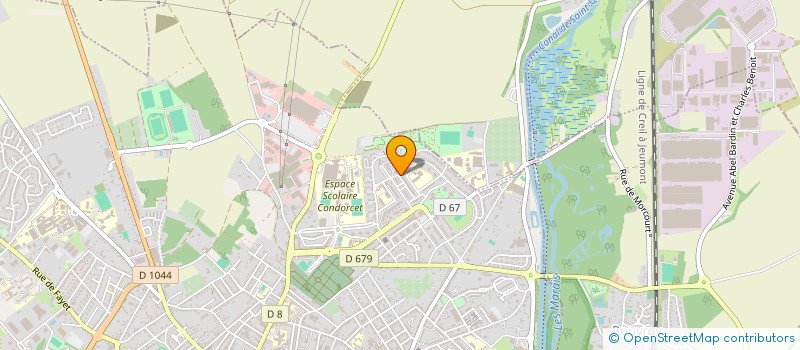 localisation de l'entreprise MADAME EUDOXIE YESSOUFOU  SAINT-QUENTIN