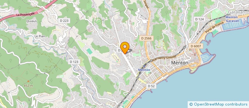localisation de l'entreprise MADAME EUGENE VITTORIOSO à MENTON