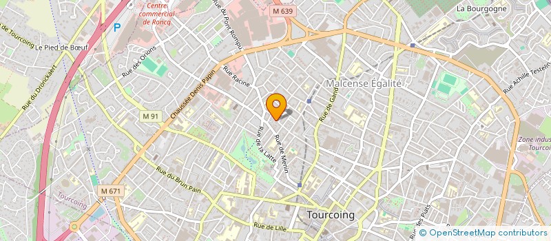 localisation de l'entreprise MADAME EUGENIA DE OLIVEIRA  TOURCOING