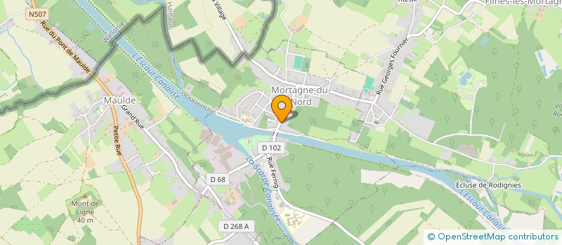 localisation de l'entreprise MADAME EUGENIE ALLEG  MORTAGNE-DU-NORD