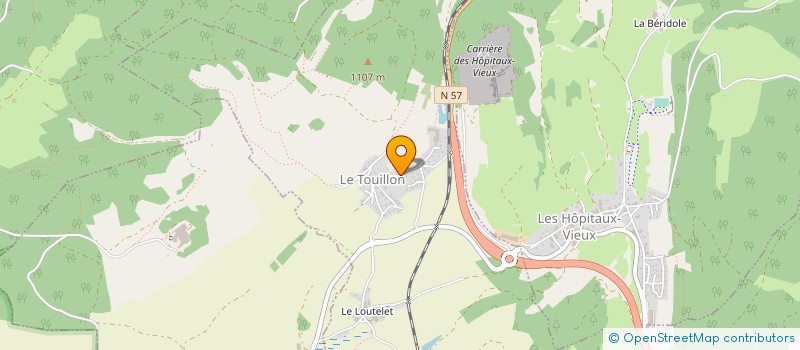 localisation de l'entreprise MADAME EUGENIE ALTEIRAC  LES HOPITAUX-NEUFS