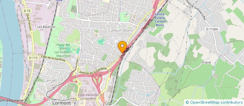 localisation de l'entreprise MADAME EUGENIE ARDOUIN  CARBON-BLANC