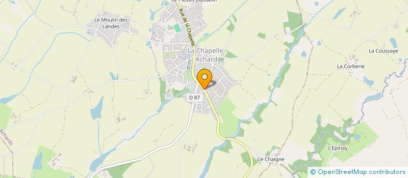 localisation de l'entreprise MADAME EUGENIE AUVINET  LES ACHARDS