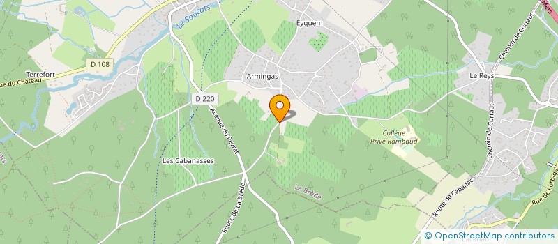 localisation de l'entreprise MADAME EUGENIE BARRON  LA BREDE