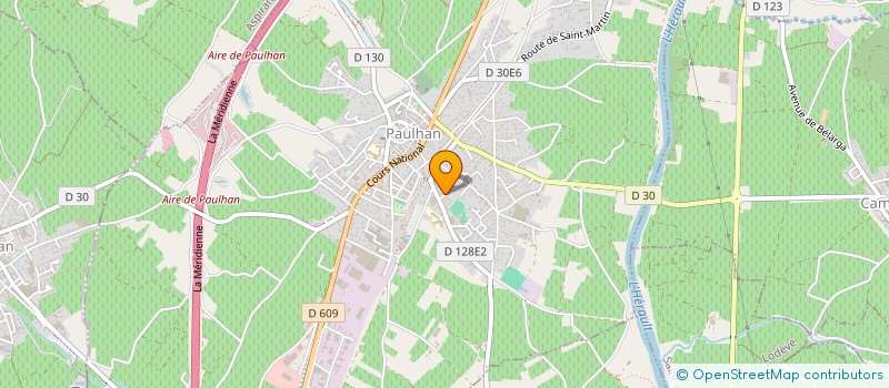 localisation de l'entreprise MADAME EUGENIE BENEZECH  PAULHAN