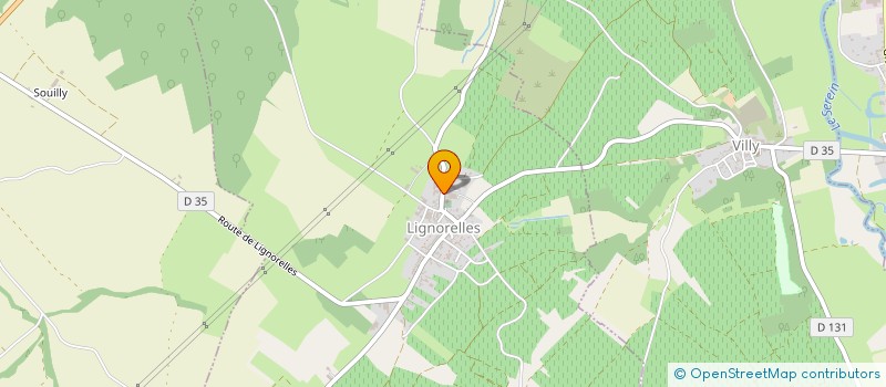 localisation de l'entreprise MADAME EUGENIE BERNARD  LIGNORELLES