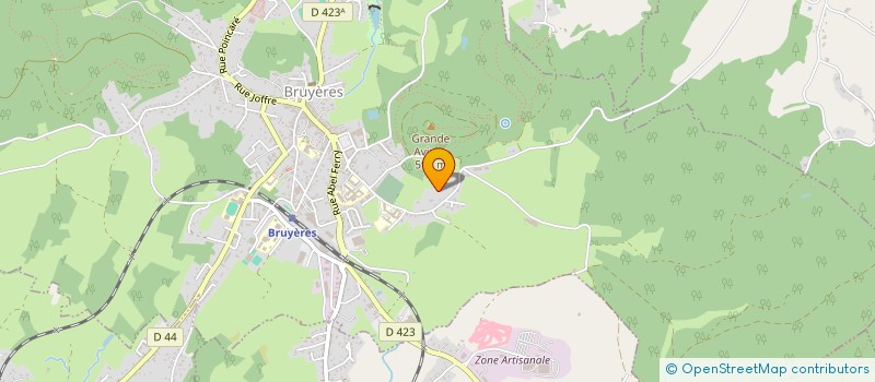 localisation de l'entreprise MADAME EUGENIE BERNHARD  GRANDVILLERS