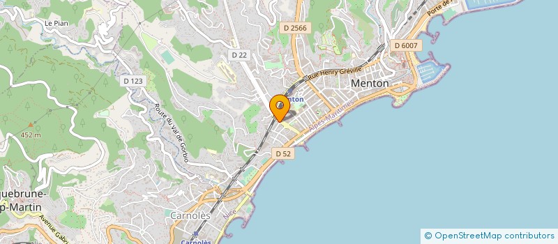 localisation de l'entreprise MADAME EUGENIE BLACHE à MENTON
