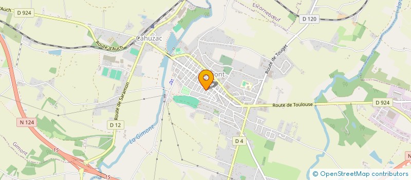 localisation de l'entreprise MADAME EUGENIE BOUCHE  GIMONT